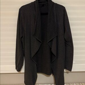 Danskin Charcoal Open Front Cardigan